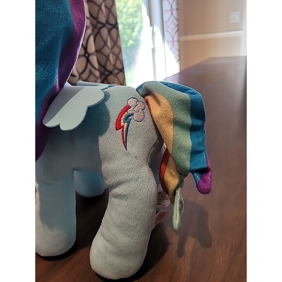 Hasbro My Little Pony Rainbow Dash Plush Stuffed Animal 13" Tall Toy Blue 2016 - Picture 3 of 14